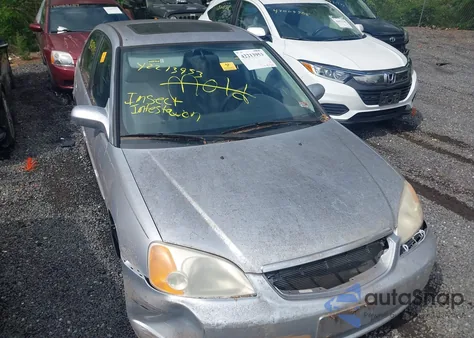 2001 Honda Civic Ex z USA, uszkodzony, nr VIN 1HGES25701L009820